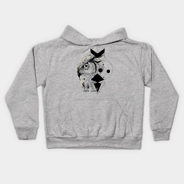 Indie Soul Gray Kids Hoodie by Cridex